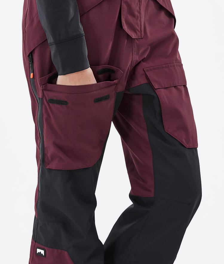 Montec Fawk W Pantalones Esquí Mujer Burgundy/Black, Imagen 7 de 7