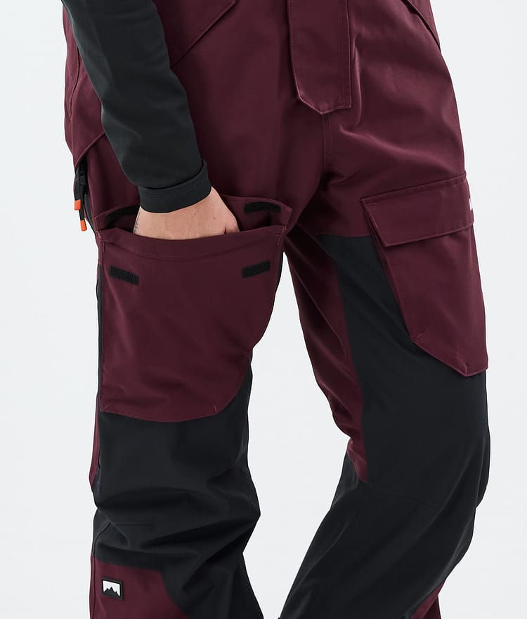 Montec Fawk W Snowboard Broek Dames Burgundy/Black, Afbeelding 7 van 7