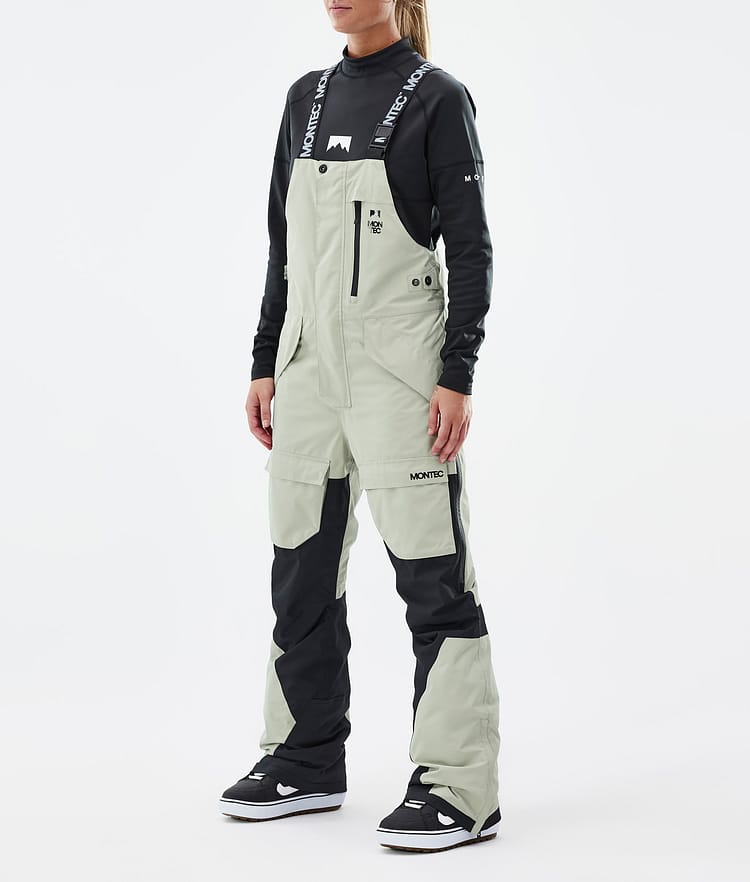 Montec Fawk W Pantalon de Snowboard Femme Soft Green/Black, Image 1 sur 7