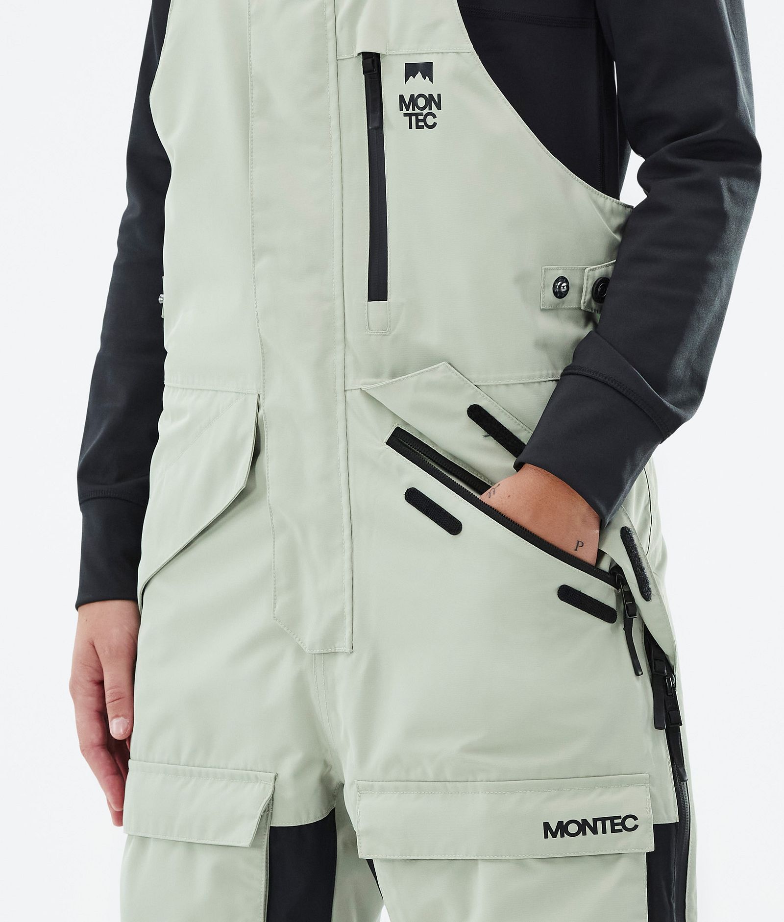 Montec Fawk W Pantalon de Snowboard Femme Soft Green/Black Renewed