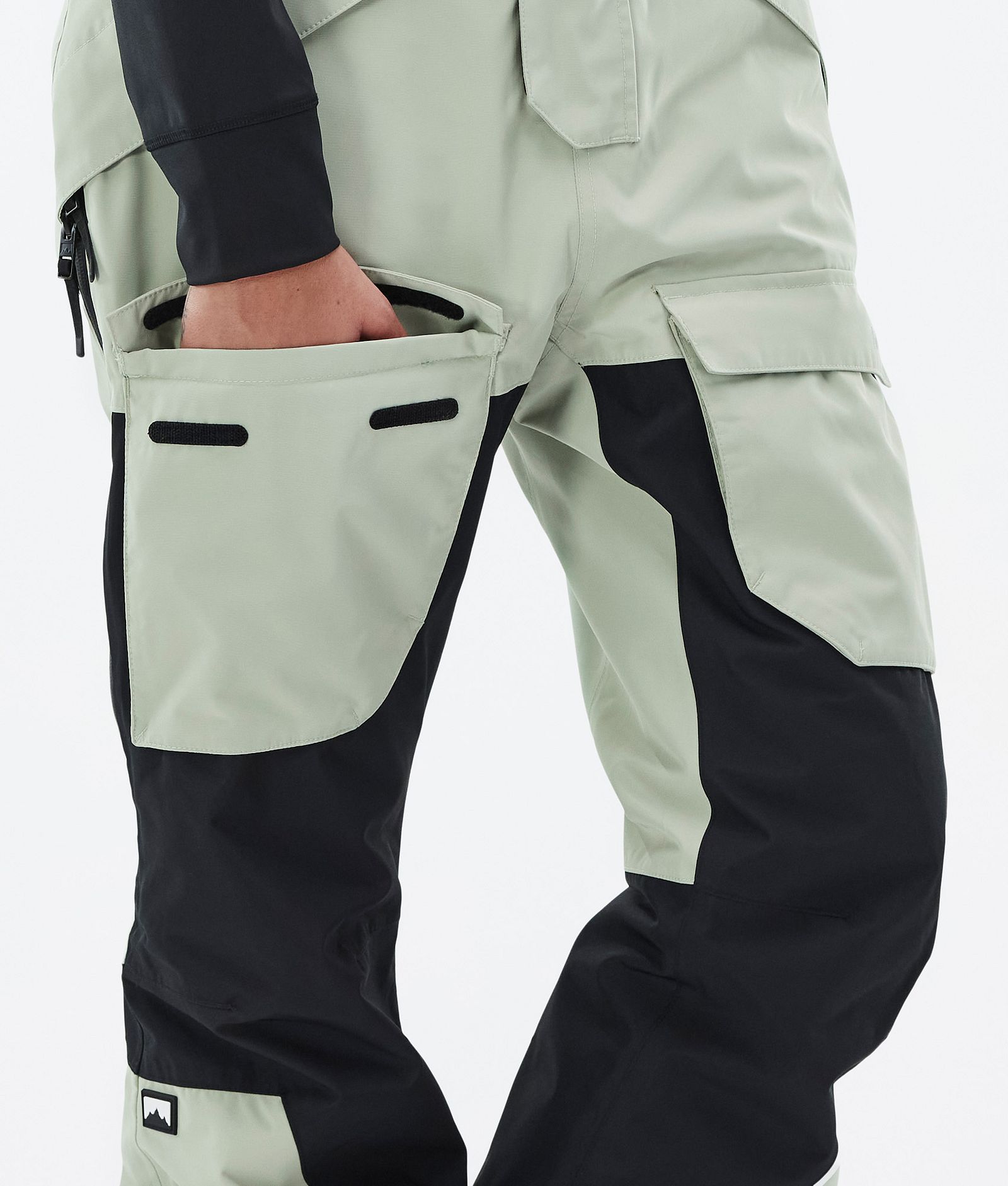 Montec Fawk W Pantalon de Snowboard Femme Soft Green/Black, Image 7 sur 7