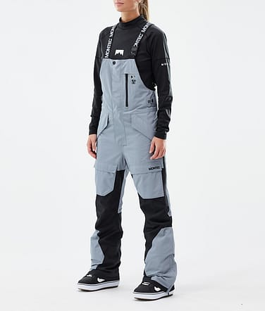 Montec Fawk W Kalhoty na Snowboard Dámské Soft Blue/Black