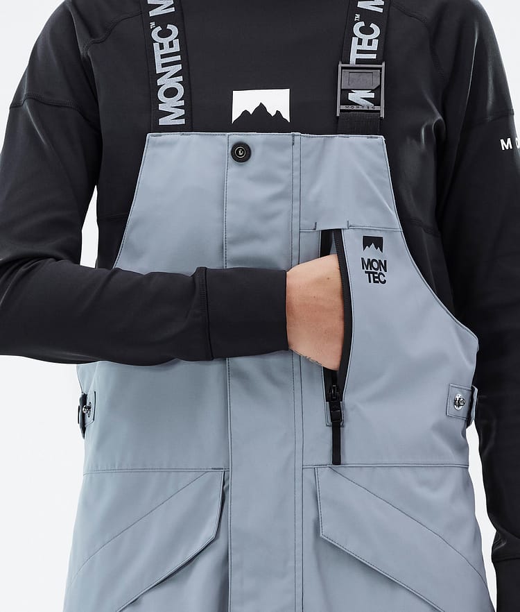 Montec Fawk W Kalhoty na Snowboard Dámské Soft Blue/Black, Obrázek 6 z 7