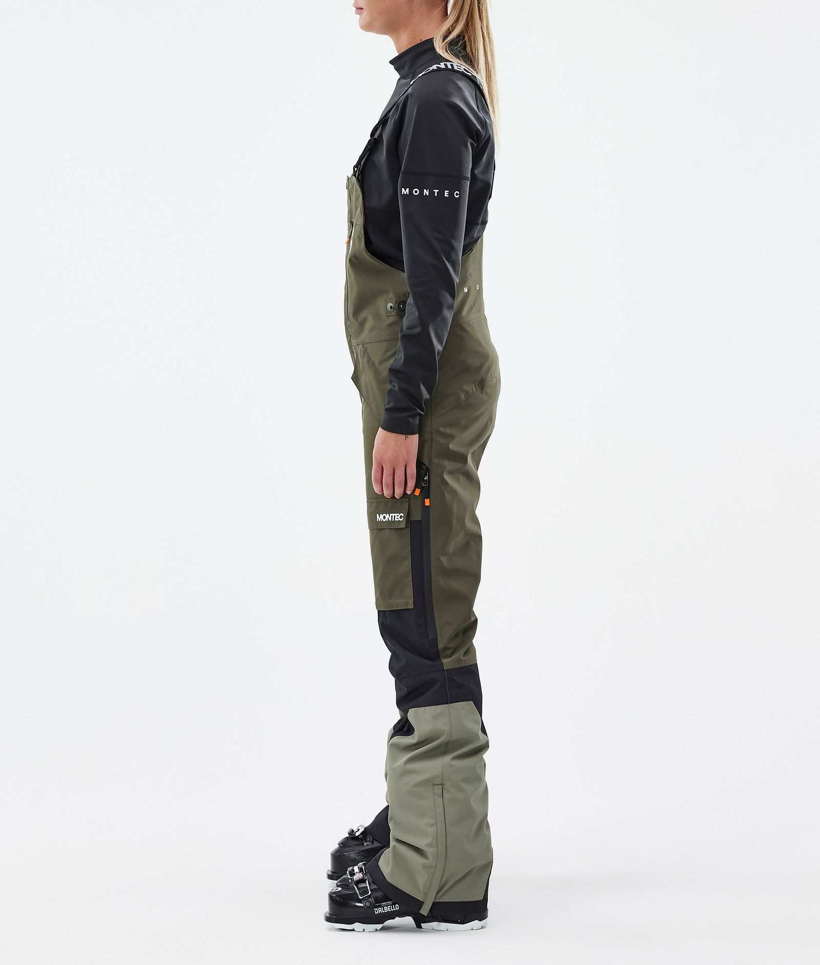 Montec Fawk W Pantaloni Sci Donna Olive Green/Black/Greenish, Immagine 3 di 7