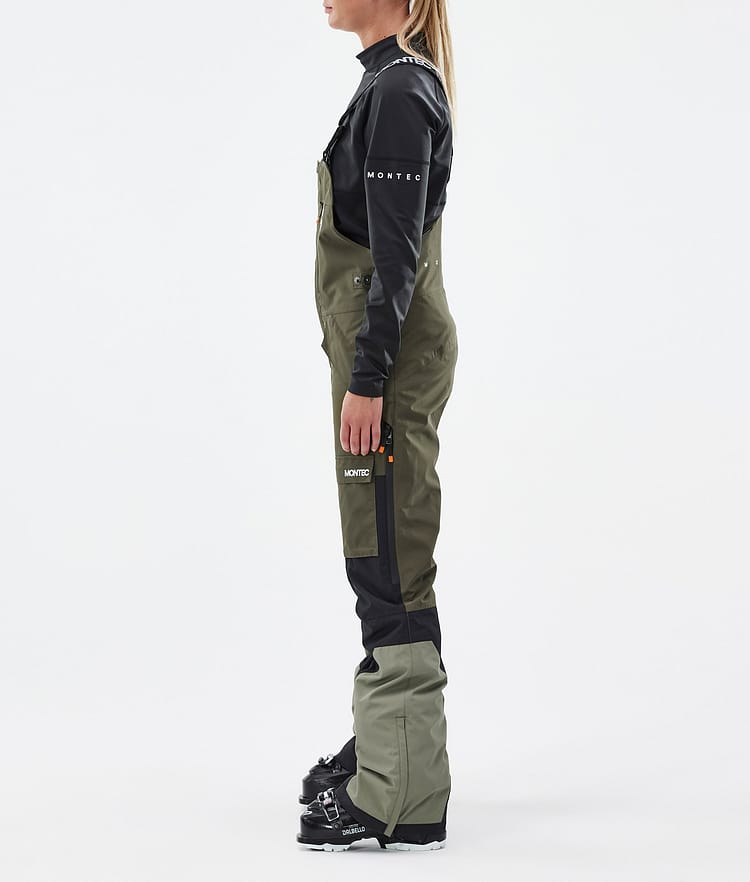 Montec Fawk W Pantalon de Ski Femme Olive Green/Black/Greenish