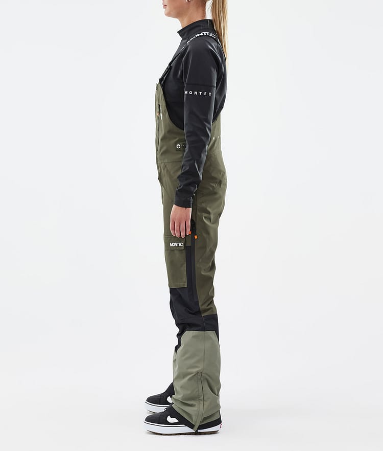 Montec Fawk W Spodnie Snowboardowe Kobiety Olive Green/Black/Greenish, Zdjęcie 3 z 7