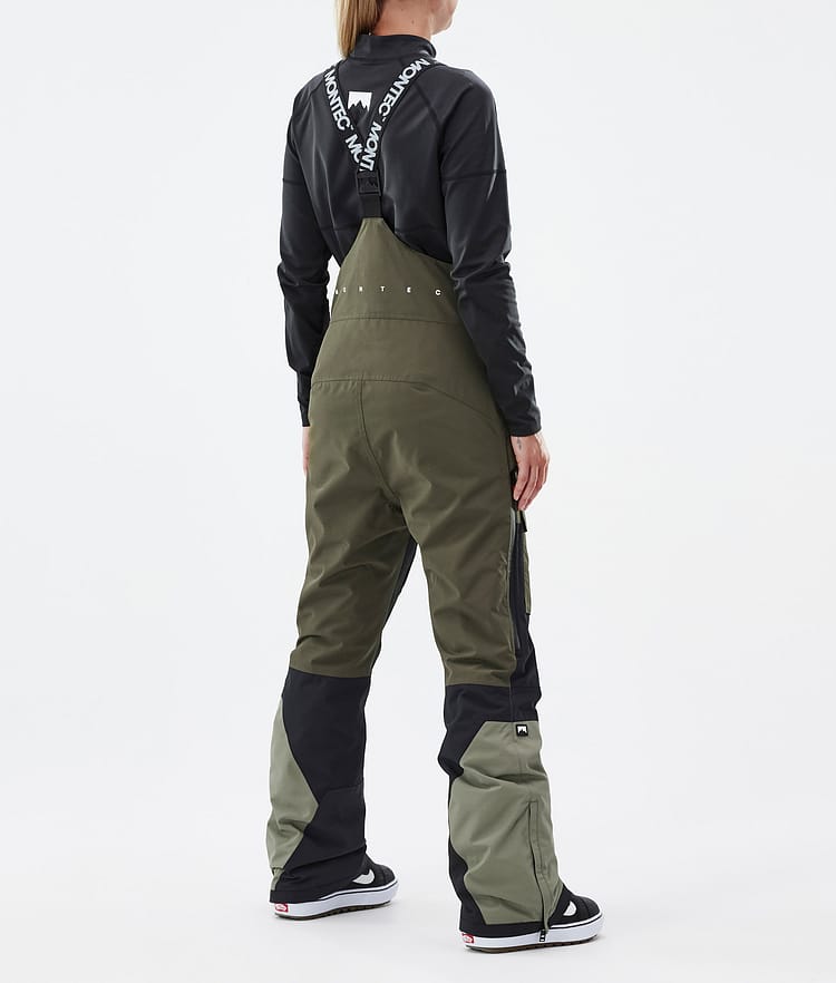 Montec Fawk W Snowboard Broek Dames Olive Green/Black/Greenish, Afbeelding 4 van 7