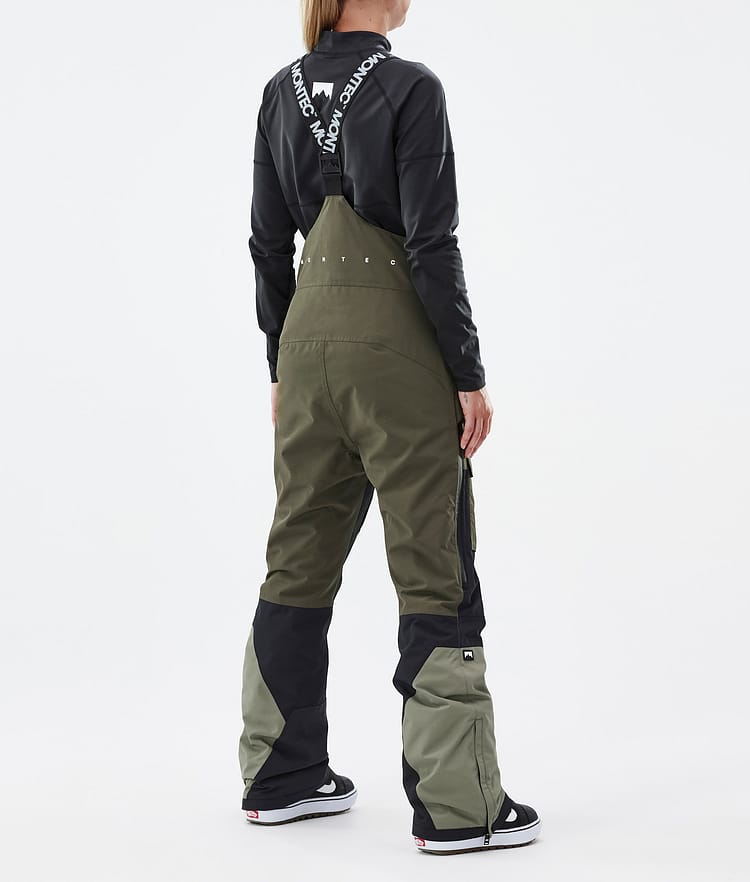 Montec Fawk W Pantalon de Snowboard Femme Olive Green/Black/Greenish, Image 4 sur 7