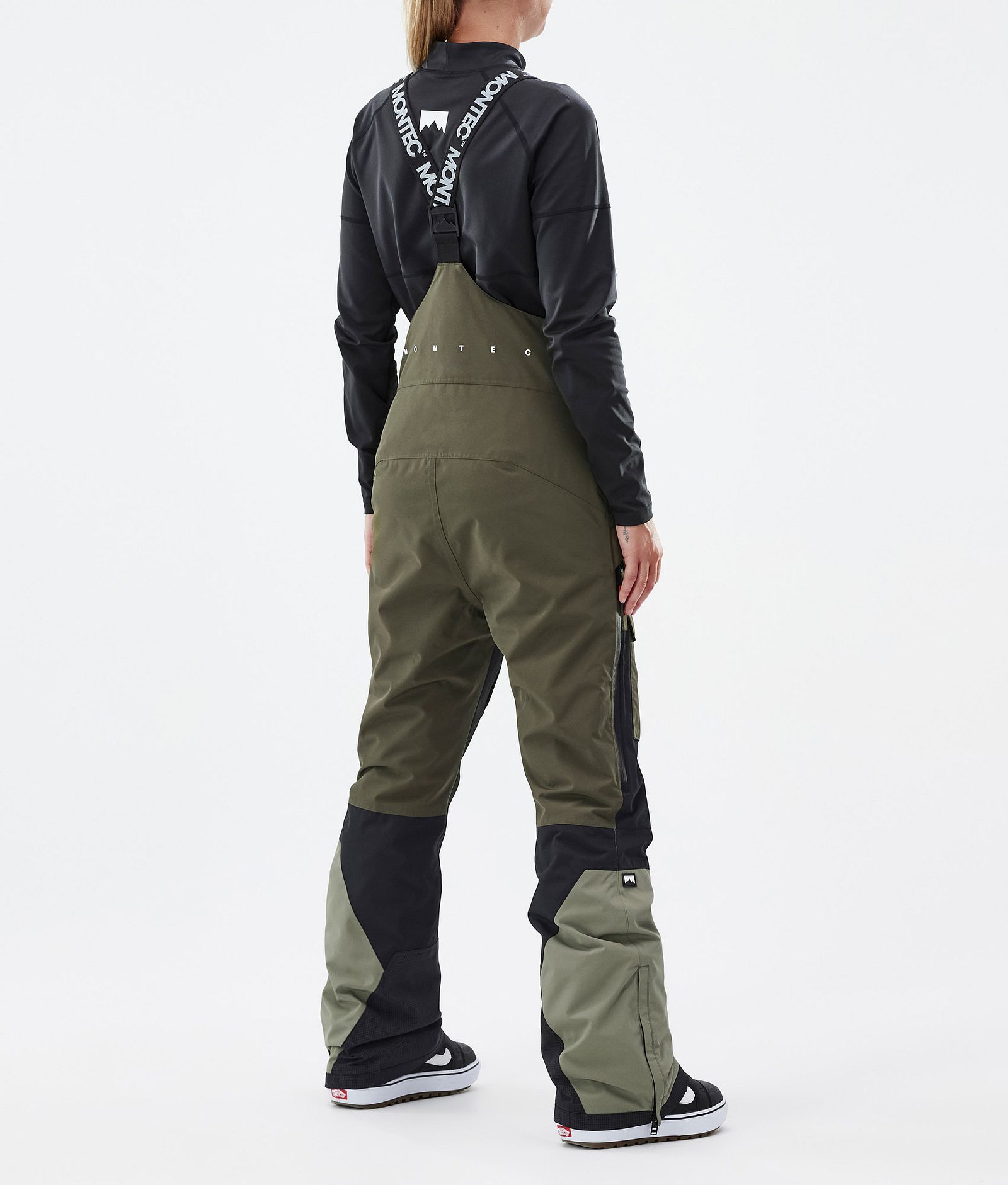 Montec Fawk W Pantalon de Snowboard Femme Olive Green/Black/Greenish