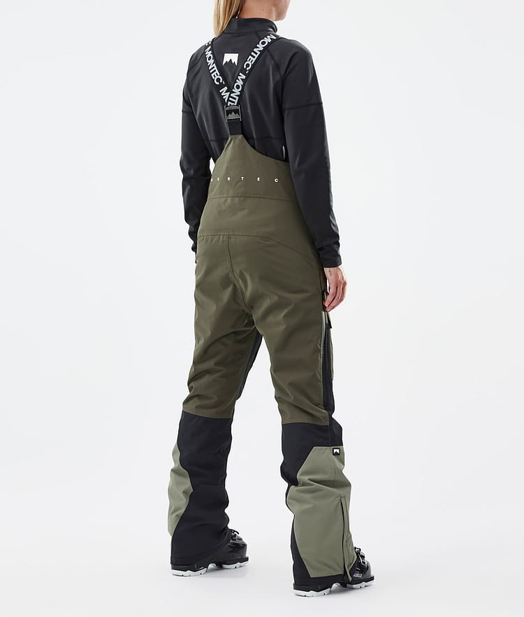 Montec Fawk W Pantaloni Sci Donna Olive Green/Black/Greenish, Immagine 4 di 7