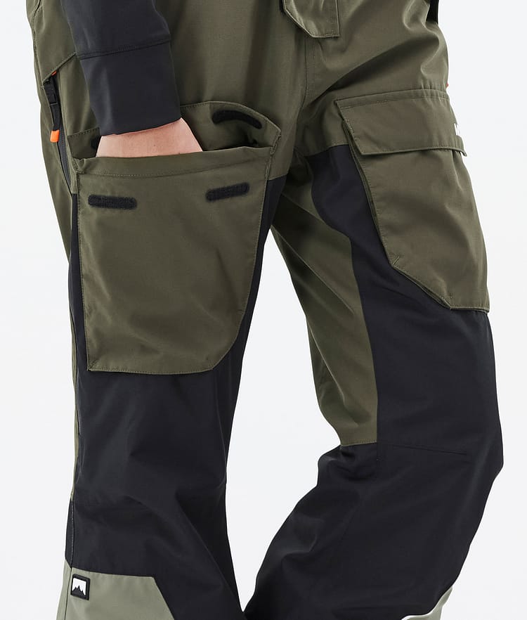 Montec Fawk W Pantalon de Snowboard Femme Olive Green/Black/Greenish, Image 7 sur 7
