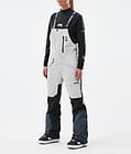 Montec Fawk W Pantalon de Snowboard Femme Light Grey/Black/Metal Blue, Image 1 sur 7