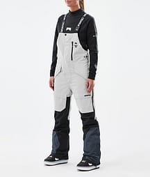 Montec Fawk W Snowboard Pants Women Light Grey/Black/Metal Blue