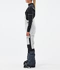 Montec Fawk W Pantalon de Ski Femme Light Grey/Black/Metal Blue, Image 3 sur 7