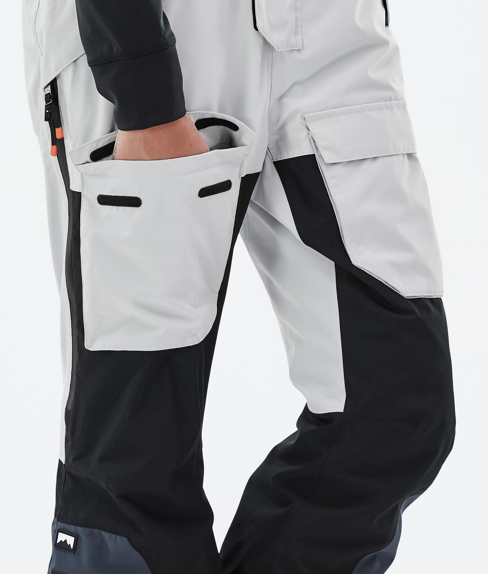 Montec Fawk W Snowboard Pants Women Light Grey/Black/Metal Blue Renewed