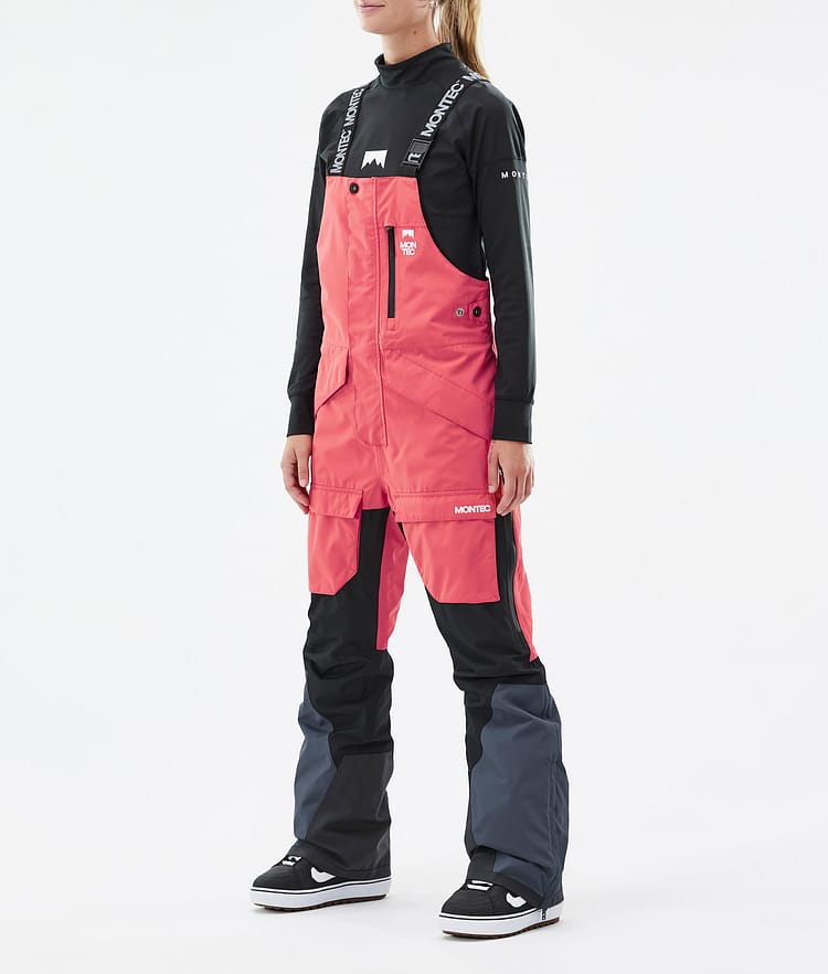Montec Fawk W Snowboard Broek Dames Coral/Black/Metal Blue, Afbeelding 1 van 6