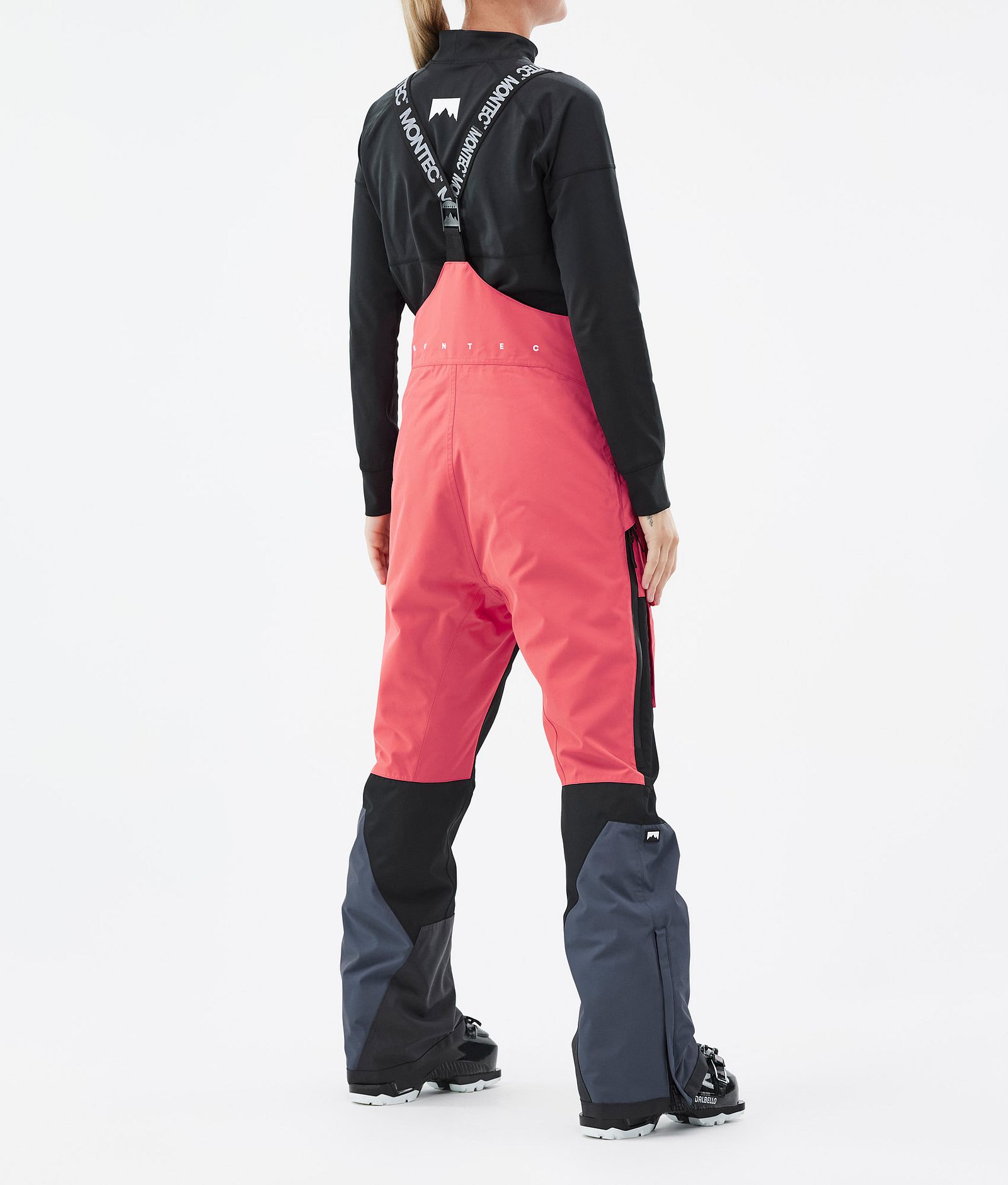 Montec Fawk W Pantalones Esquí Mujer Coral/Black/Metal Blue