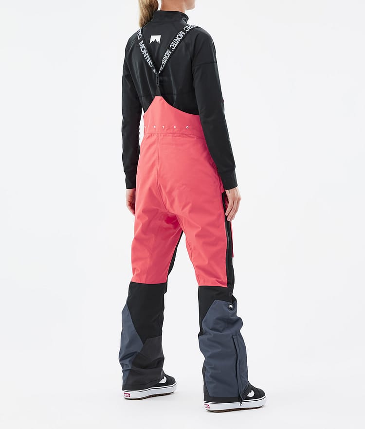 Montec Fawk W Pantaloni Snowboard Donna Coral/Black/Metal Blue, Immagine 3 di 6