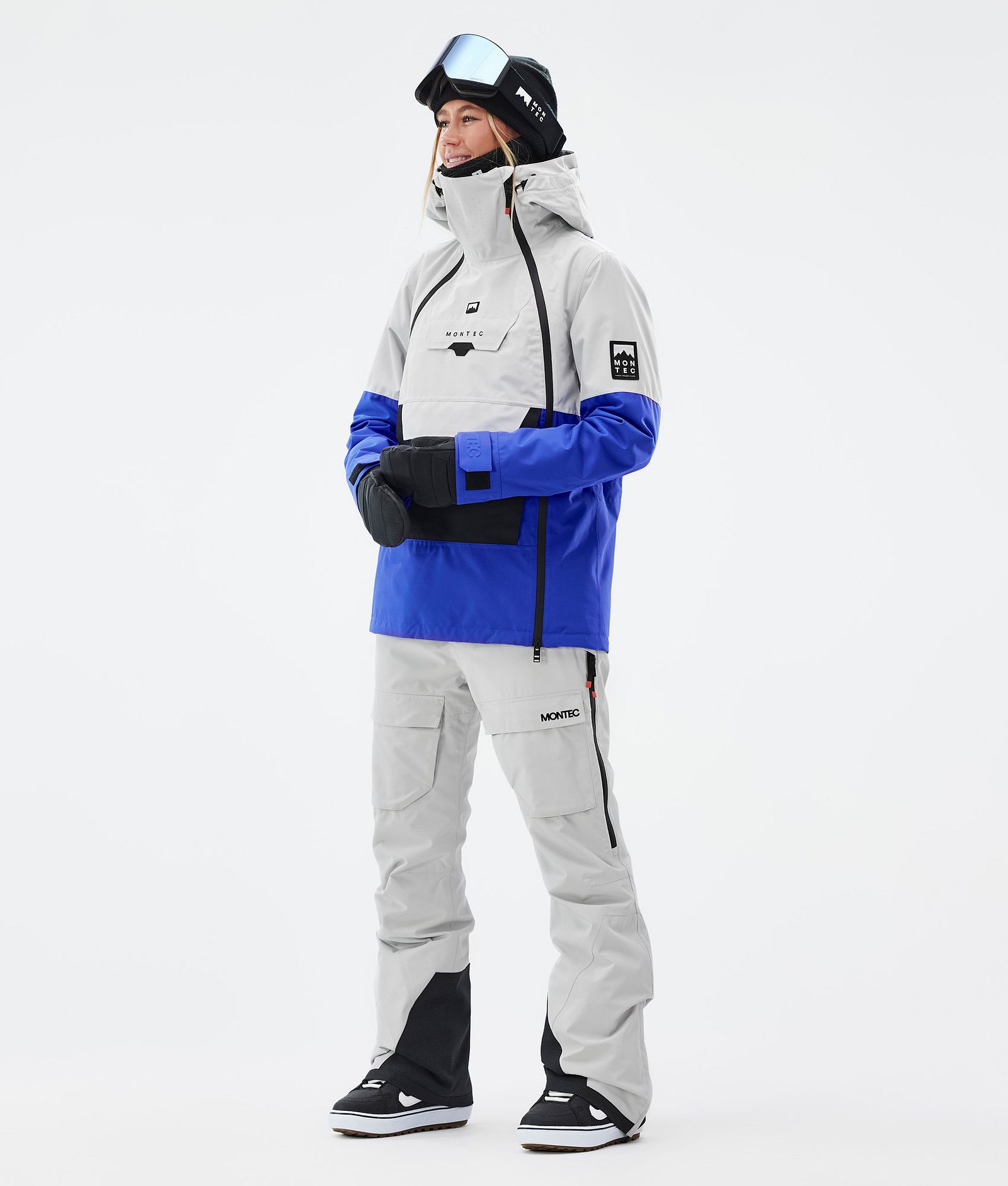 Montec Kirin W Pantalon de Snowboard Femme Light Grey