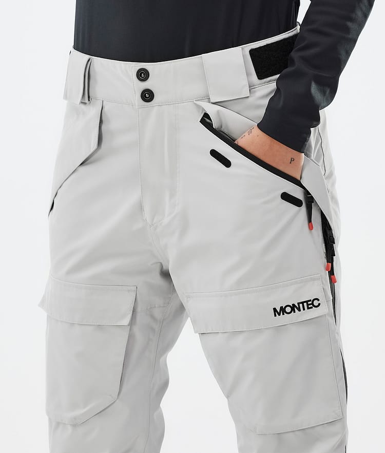 Montec Kirin W Pantalon de Snowboard Femme Light Grey, Image 5 sur 6