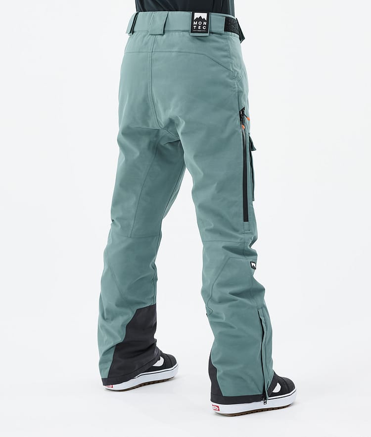 Montec Fawk W Pantalones Esquí Mujer Dark Atlantic/Pink - Verde