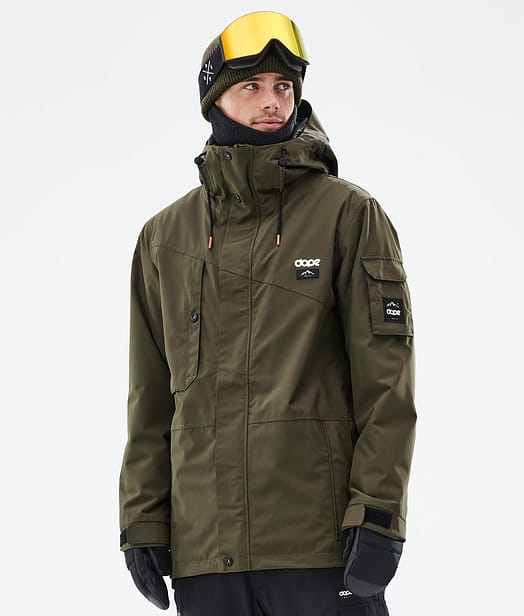 Dope Adept Ski Jacket Men Olive Green