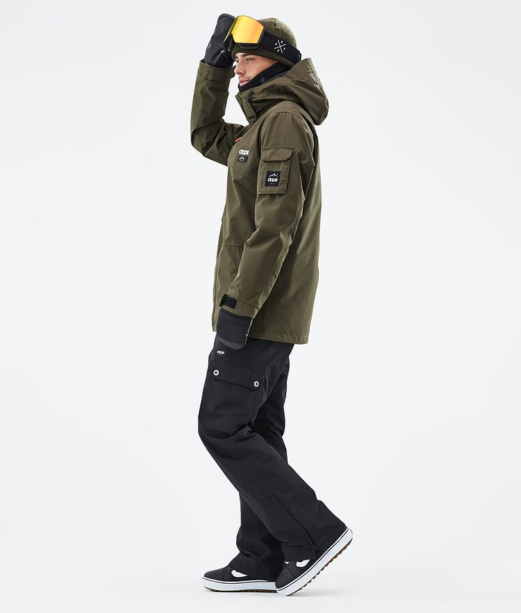 Dope Adept Snowboard Jacket Men Olive Green Renewed, Image 4 of 9