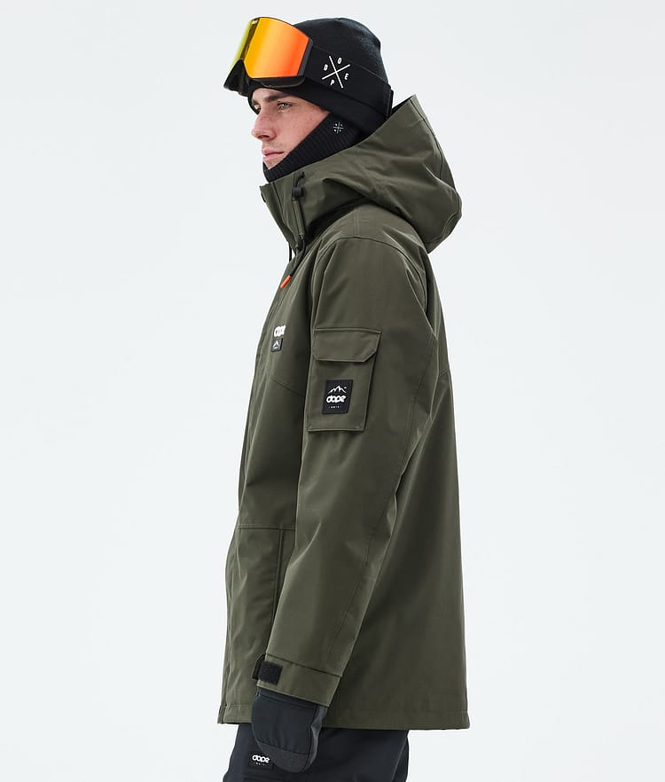 Dope Adept Ski Jacket Men Olive Green, Image 6 of 9