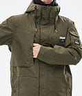 Dope Adept Snowboardjakke Herre Olive Green Renewed, Billede 8 af 9