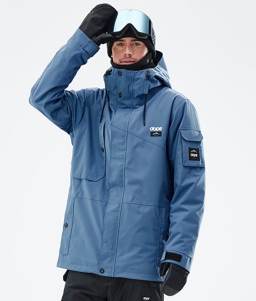 Dope Adept Ski Jacket Men Blue Steel