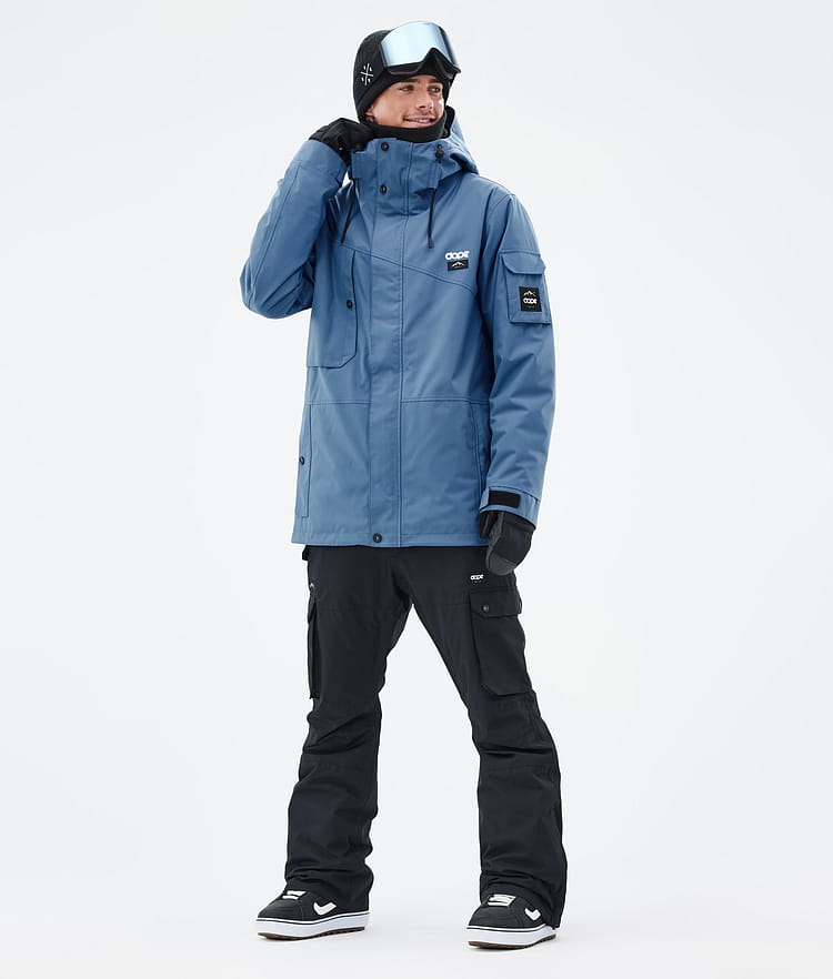 Dope Adept Snowboard Jacket Men Blue Steel