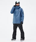Dope Adept Snowboard Jacket Men Blue Steel