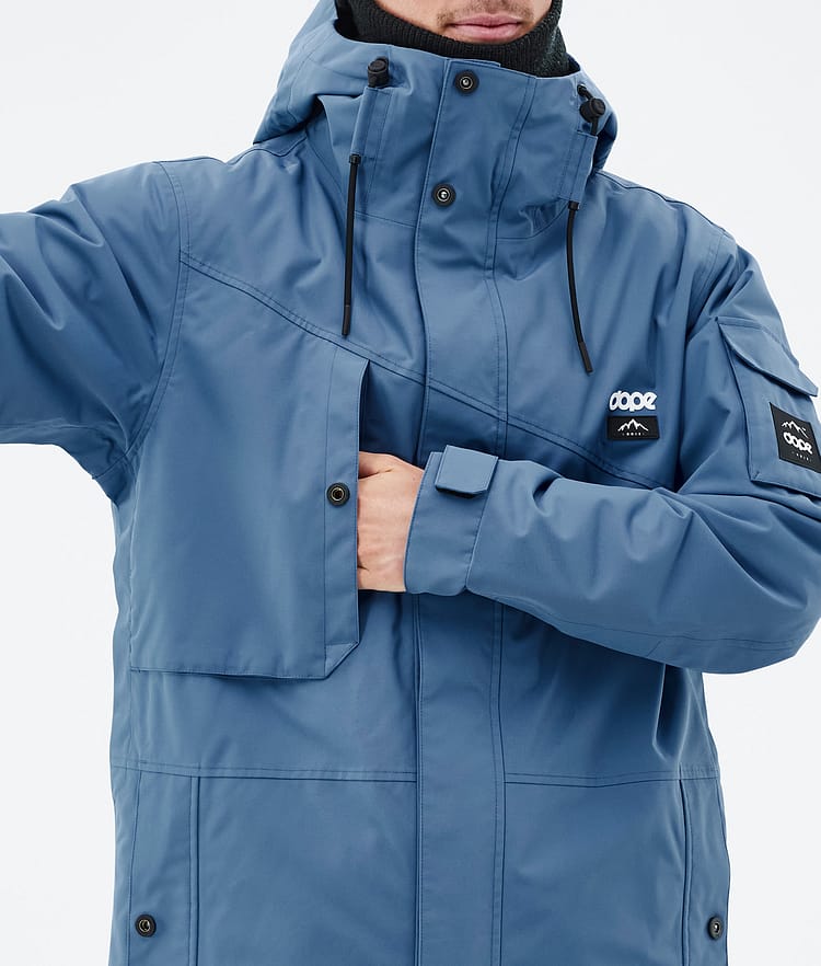 Dope Adept Ski Jacket Men Blue Steel