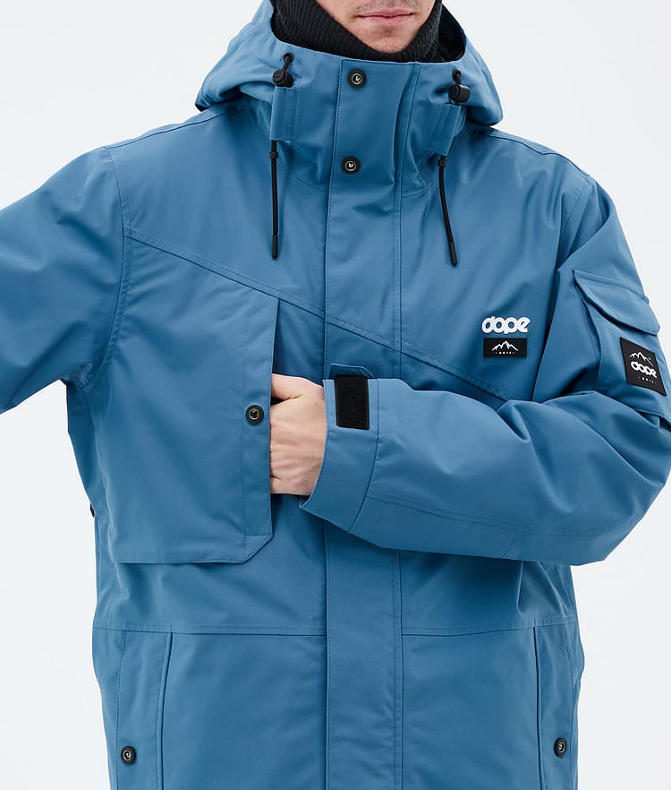 Dope Adept Ski Jacket Men Blue Steel, Image 9 of 10