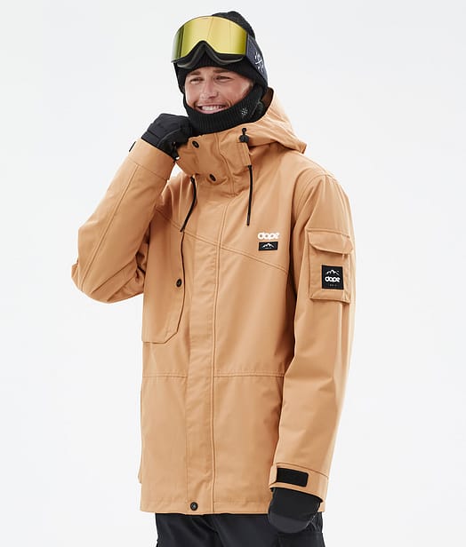 Dope Adept Ski Jacket Men Khaki Yellow