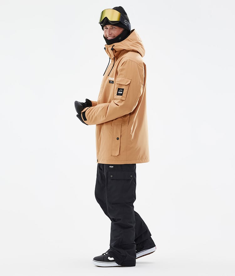 Dope Adept Veste Snowboard Homme Khaki Yellow, Image 4 sur 9