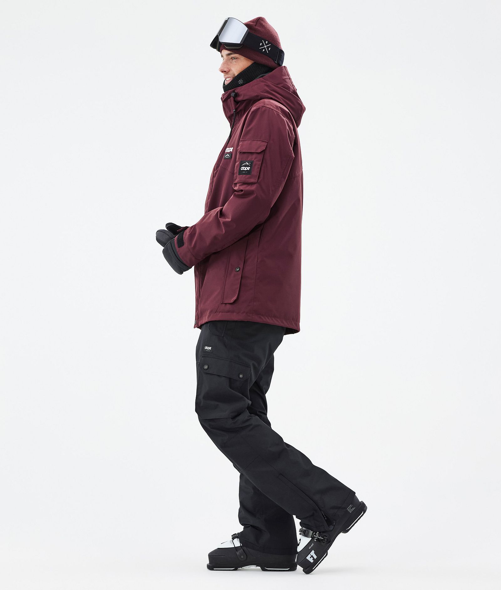 Dope Adept Veste de Ski Homme Don Burgundy, Image 3 sur 9