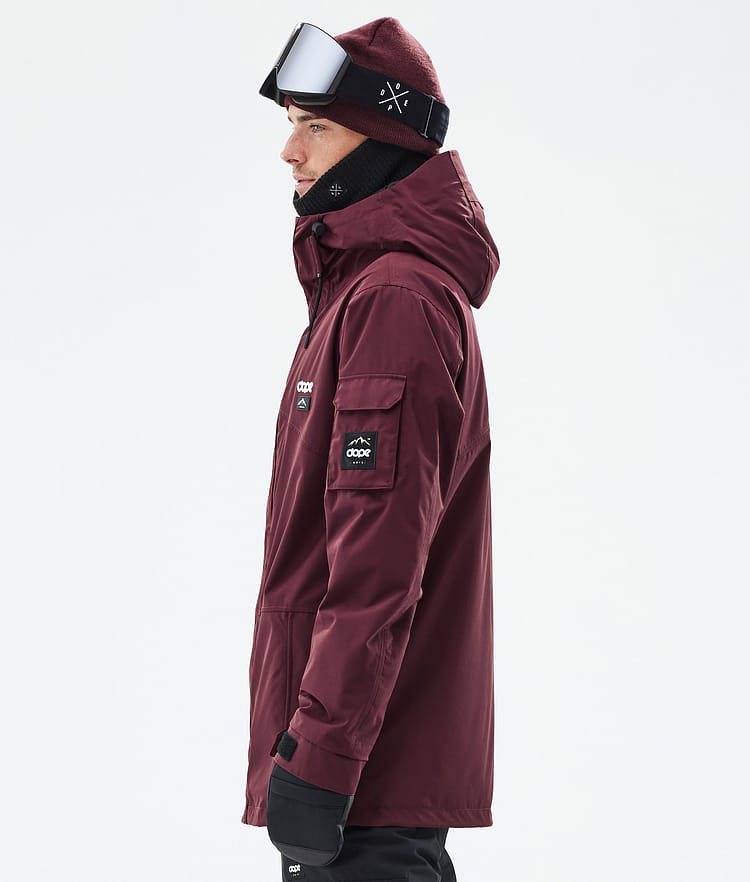 Dope Adept Veste de Ski Homme Don Burgundy, Image 6 sur 9