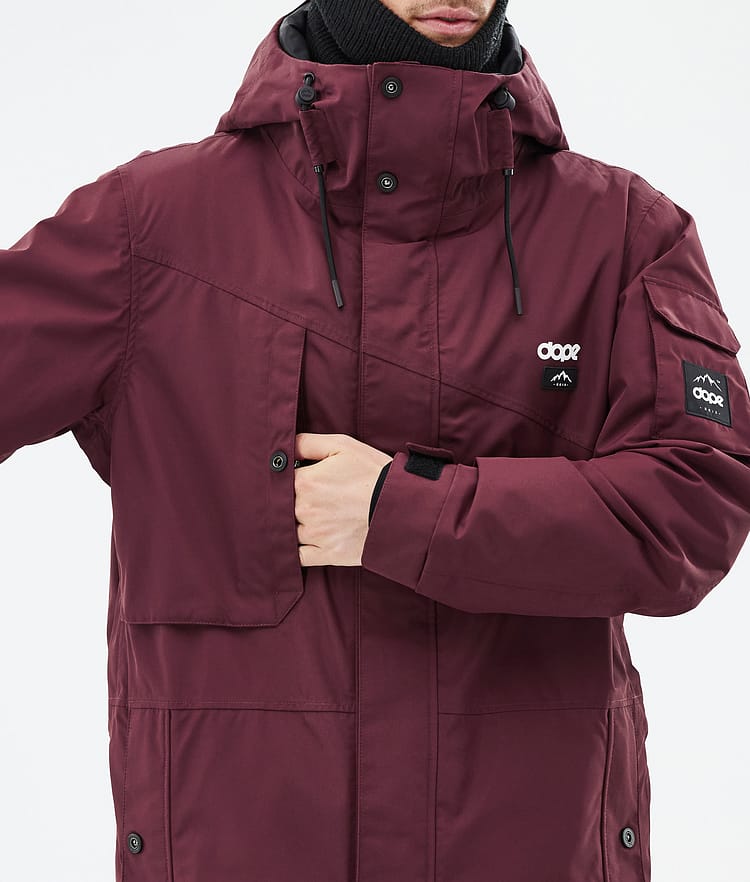 Dope Adept Snowboard Jacket Men Don Burgundy