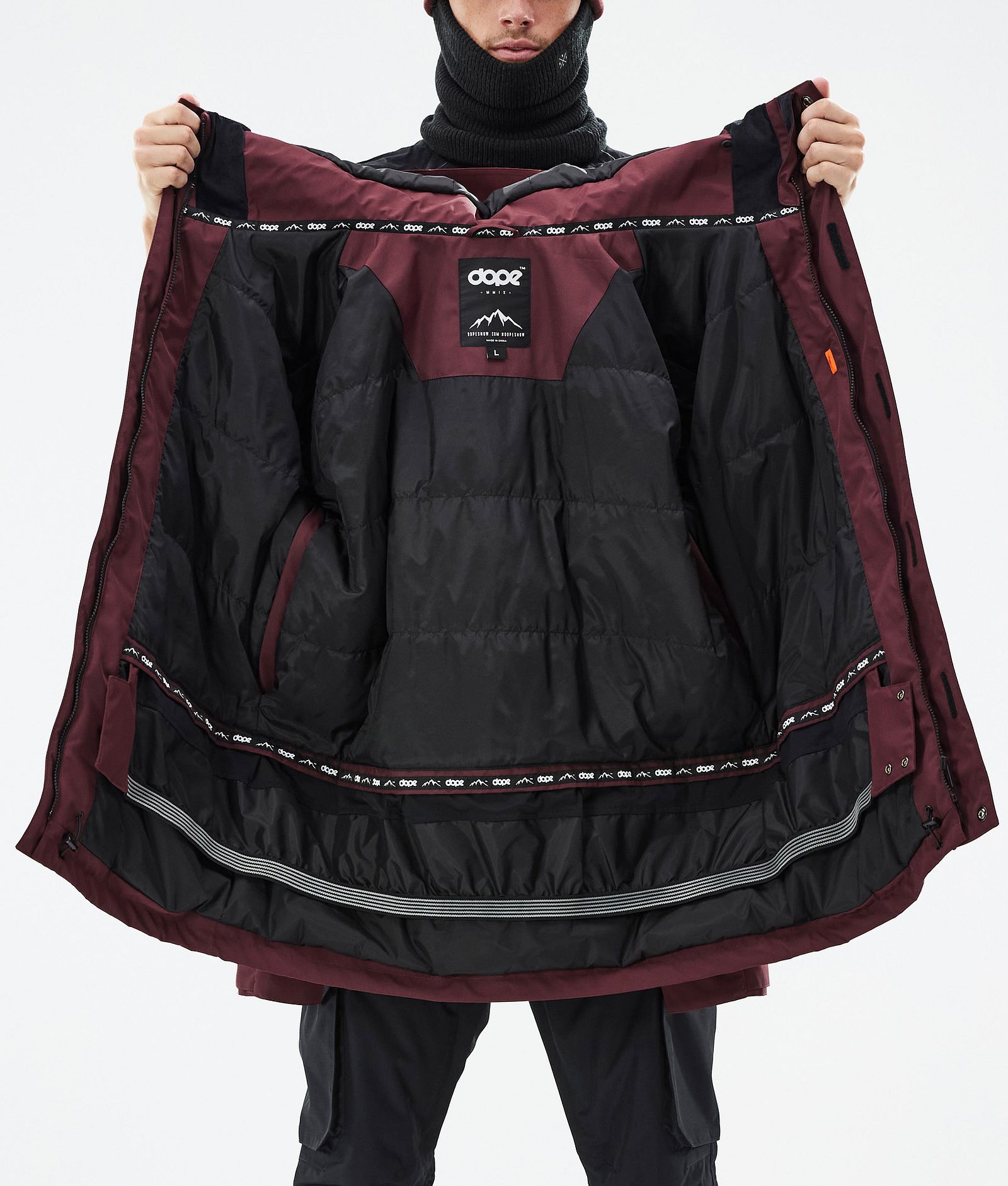 Dope Adept Veste Snowboard Homme Don Burgundy, Image 9 sur 9