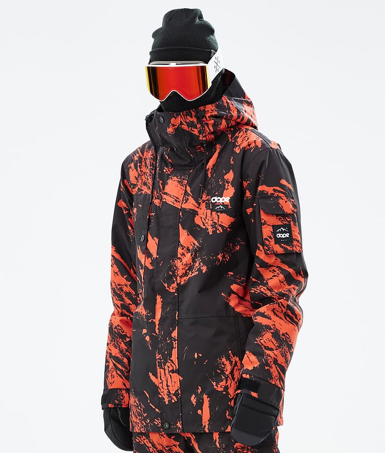 Dope Adept Chaqueta Snowboard Hombre Paint Orange Naranja