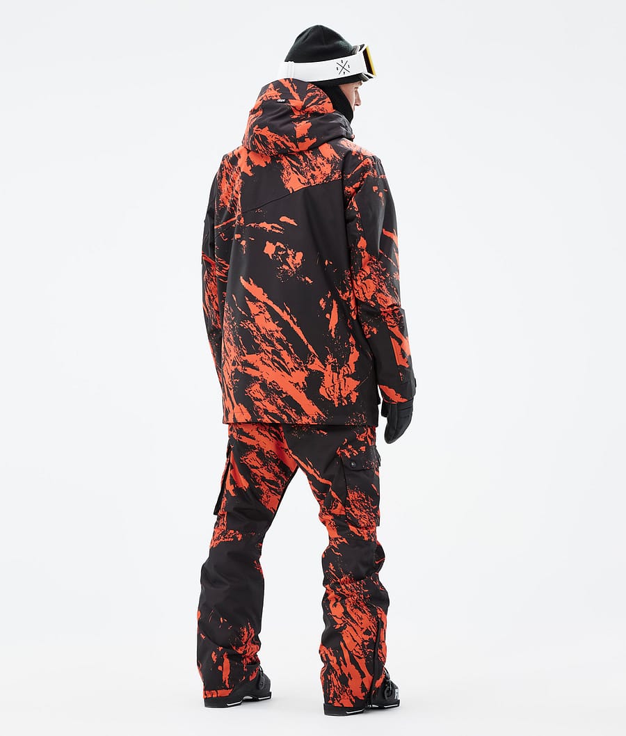 Dope Adept Ski Jacket Men Paint Orange Ridestore UK