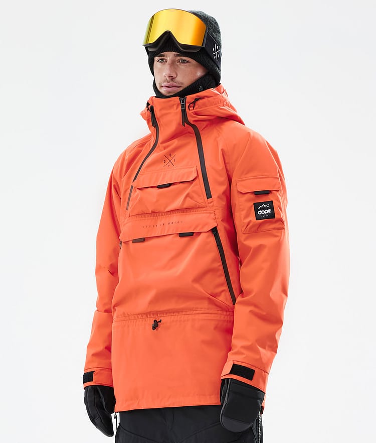 Dope Akin Giacca Snowboard Uomo Orange - Arancione