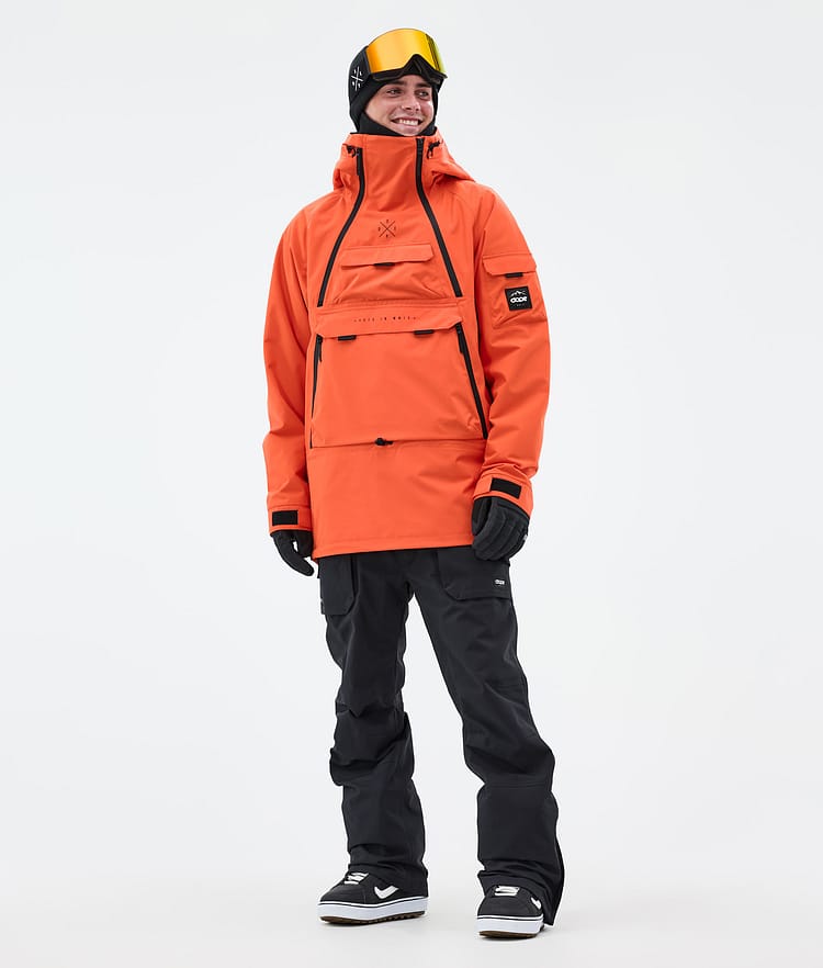 Dope Akin Snowboard Jacket Men Orange Renewed, Image 3 of 10