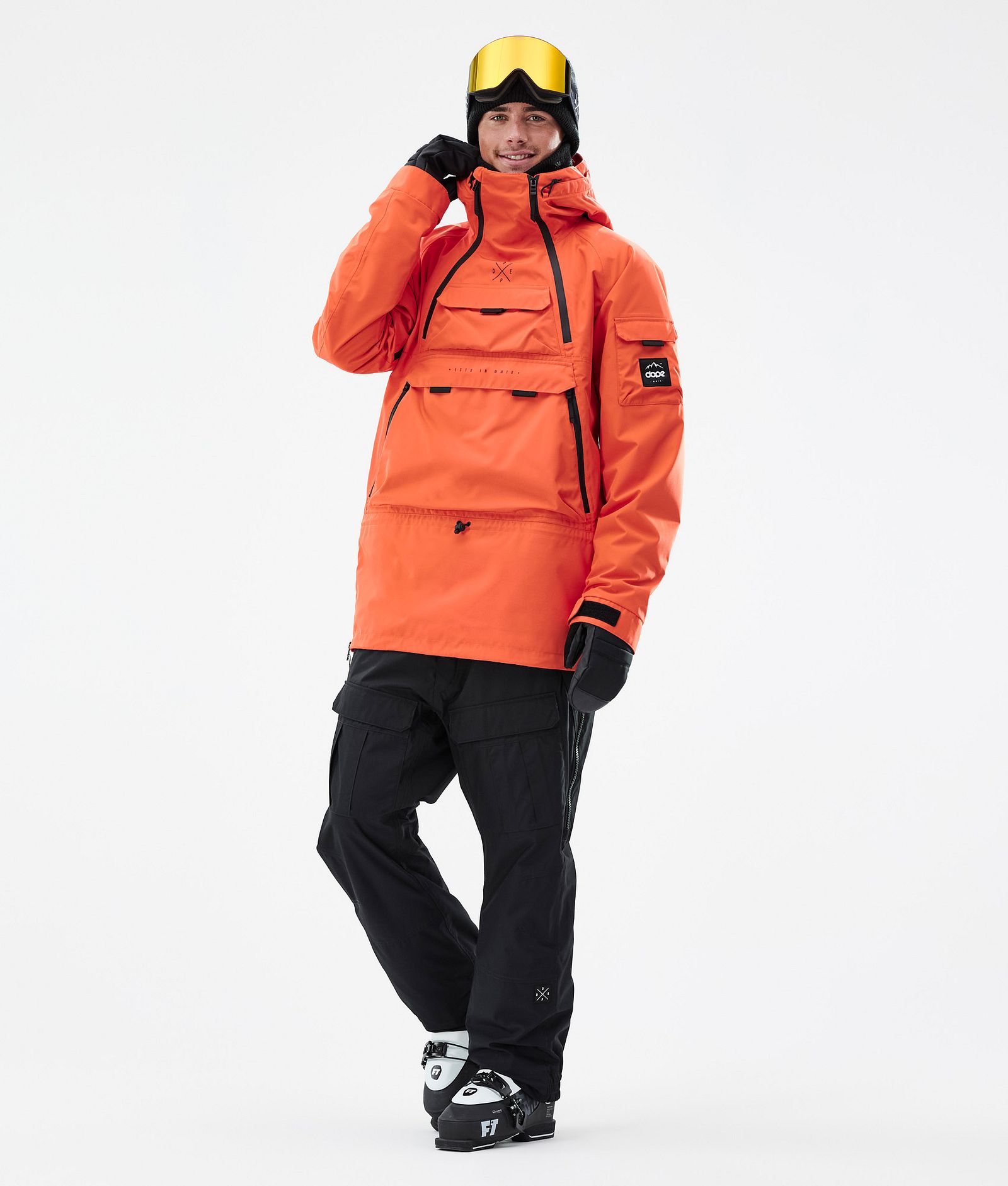 Dope Akin Veste de Ski Homme Orange, Image 2 sur 8