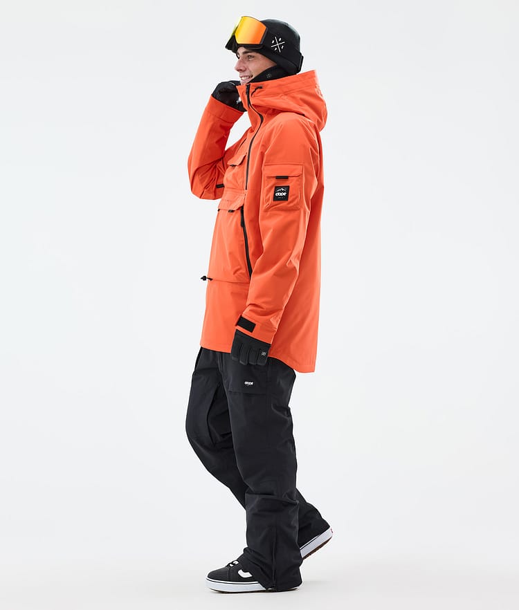 Dope Akin Snowboard Jacket Men Orange Renewed, Image 4 of 10