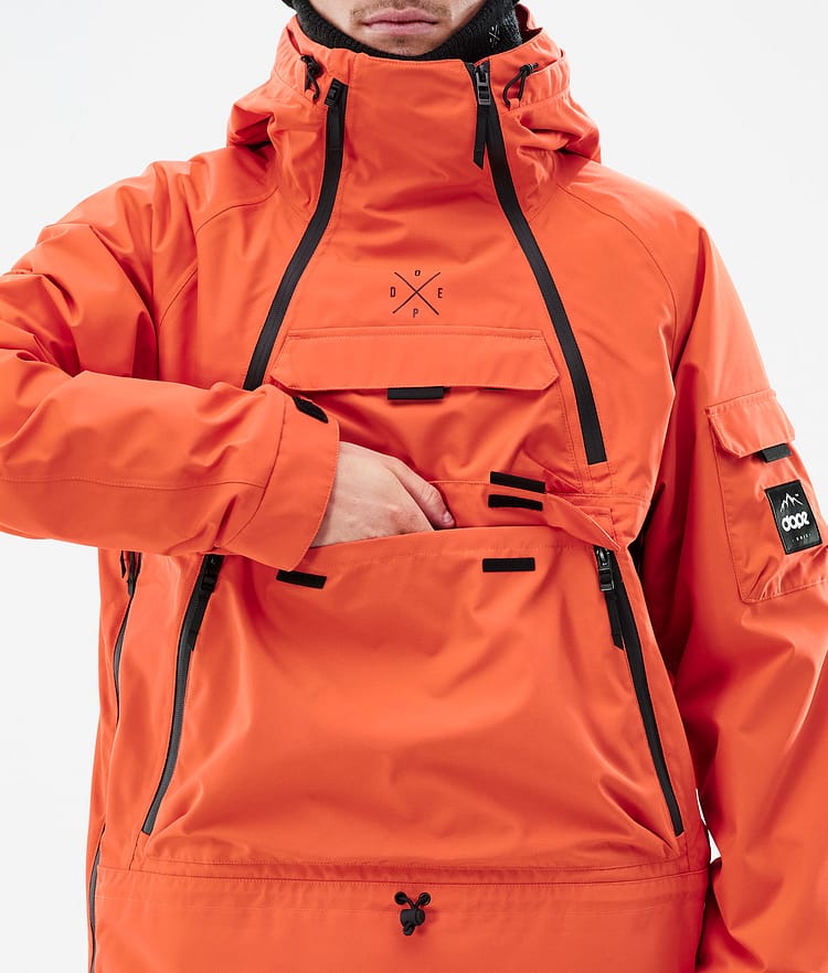 Dope Akin Veste de Ski Homme Orange, Image 9 sur 8