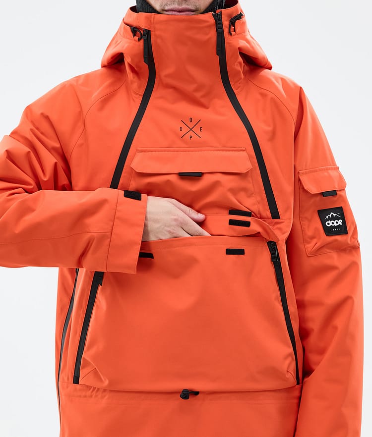 Dope Akin Ski Jacket Men Orange, Image 9 of 10