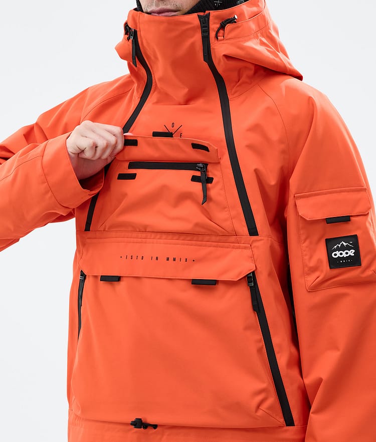 Dope Akin Ski Jacket Men Orange, Image 10 of 10