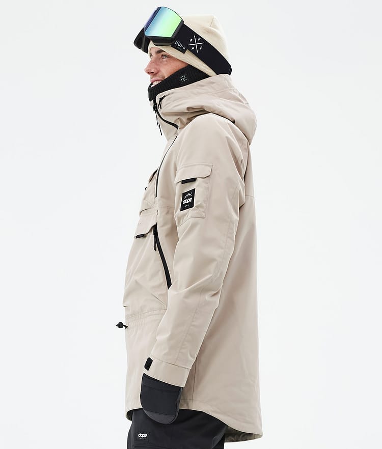 Dope Akin Snowboardjakke Herre Sand, Billede 6 af 9